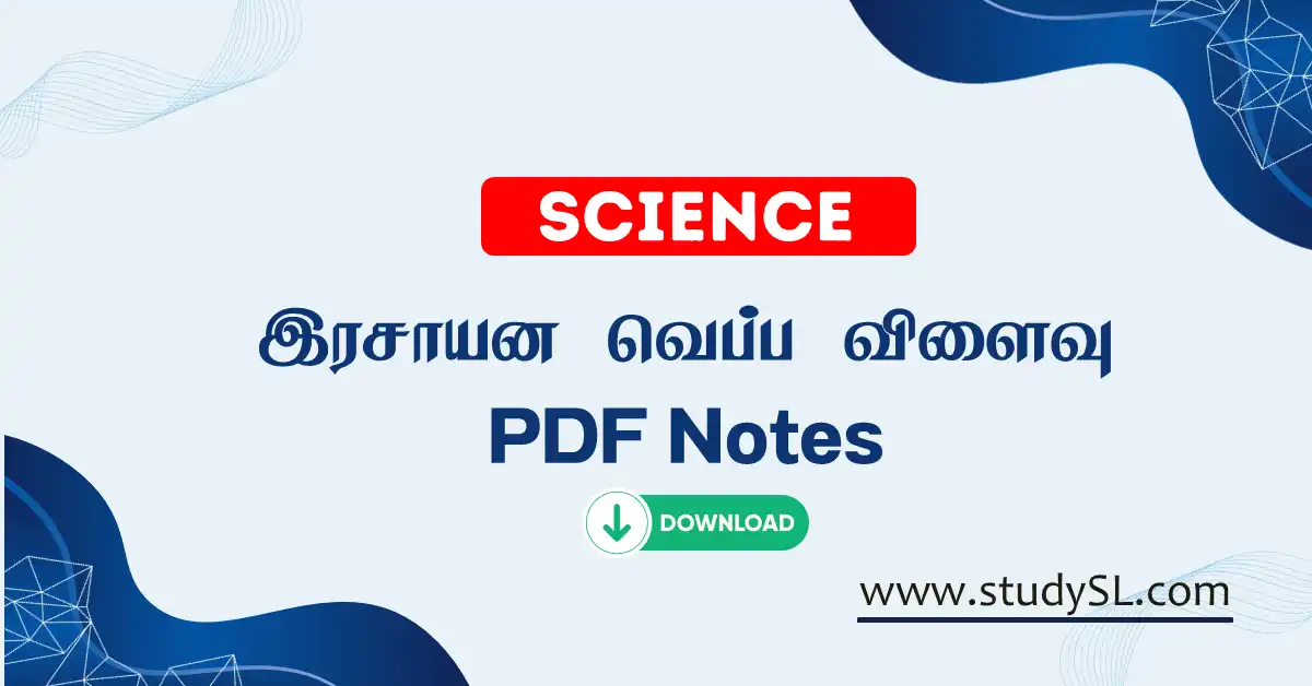 Grade 11 Unit 8 Science Notes (Tamil Medium)